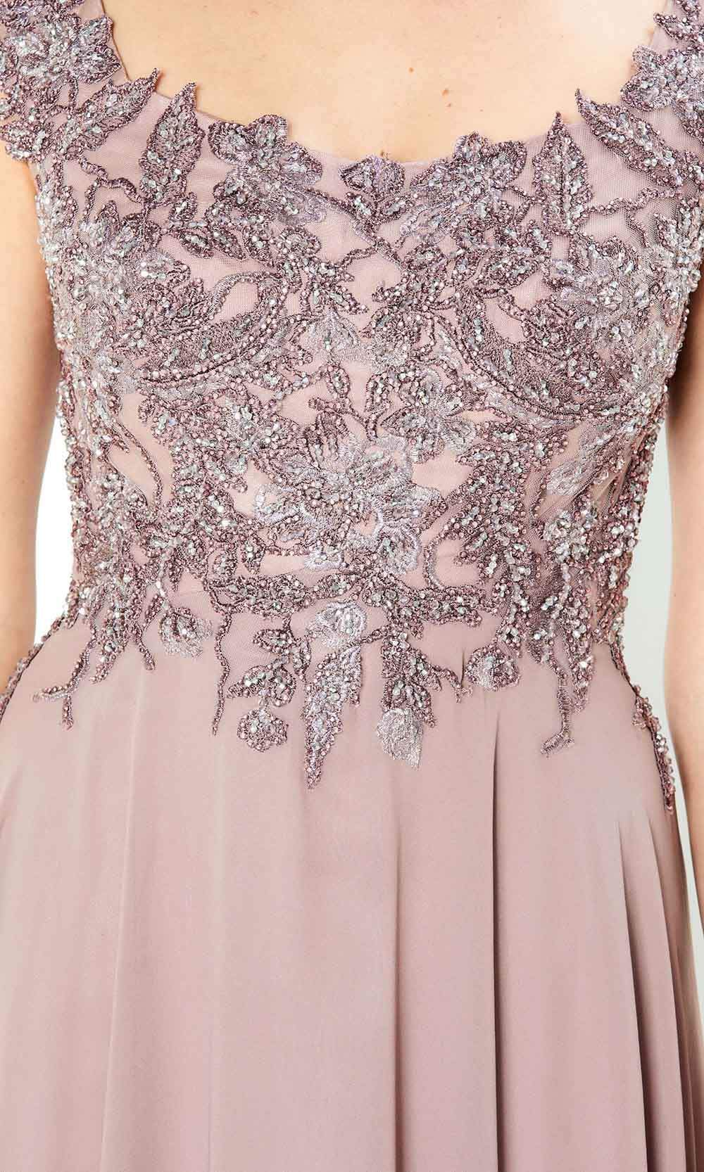 220940 Appliqued Mother of the Groom A-Line Dress