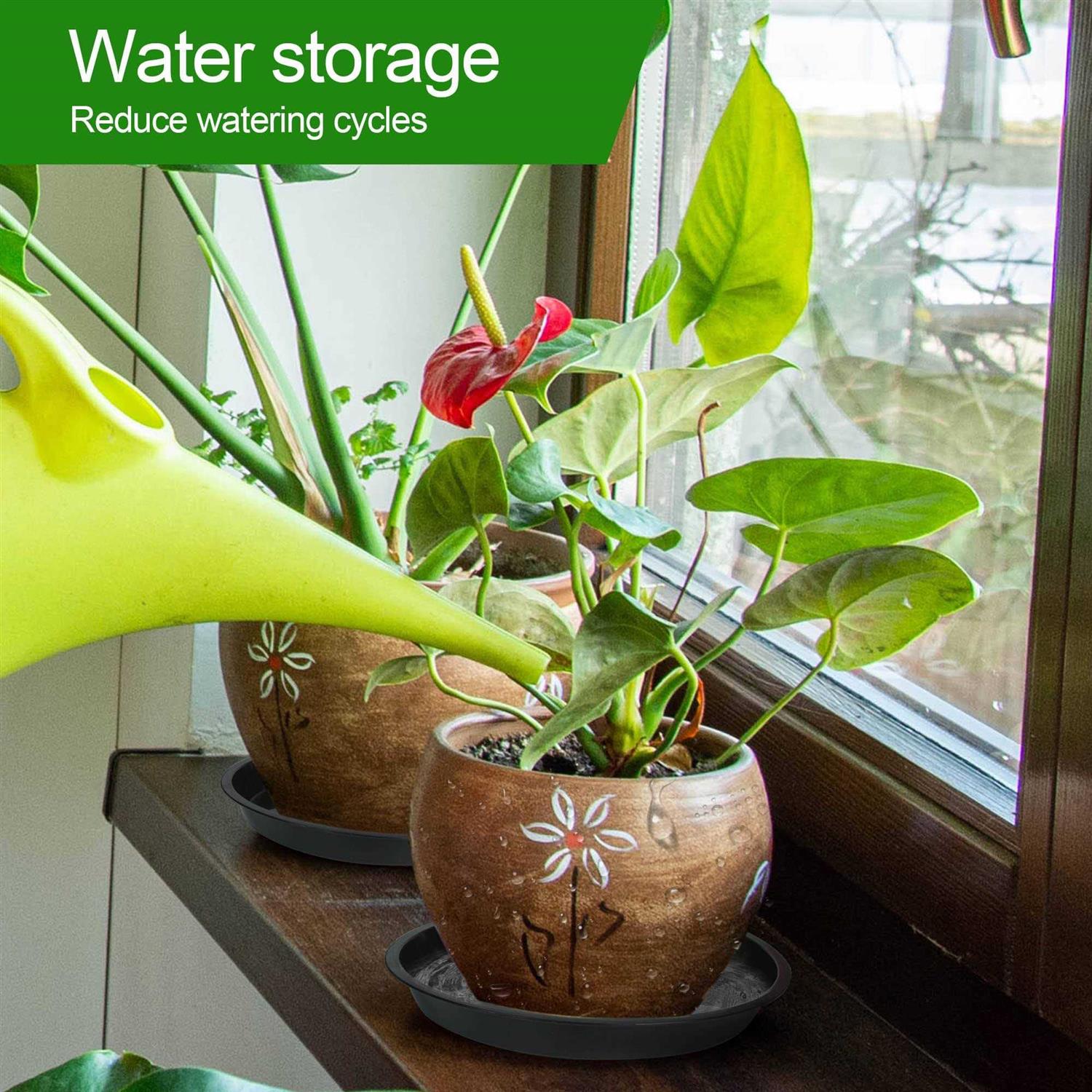 12pack Plant Saucer 6 8 10 Inch Plant Tray Heavy Duty Plant Water Tray for Indoor Outdoor Garden Plants