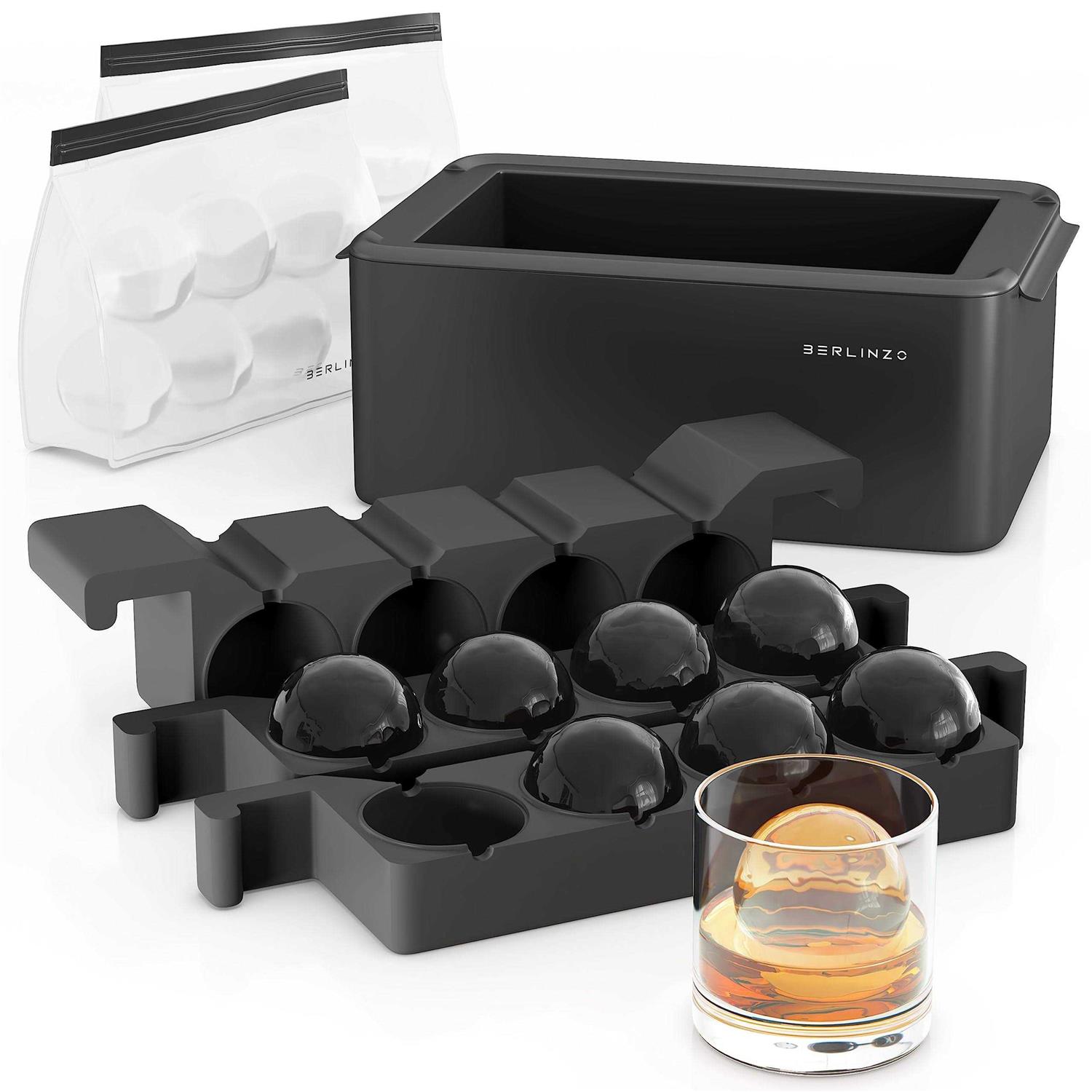 BERLINZO Clear Ice Balls Maker