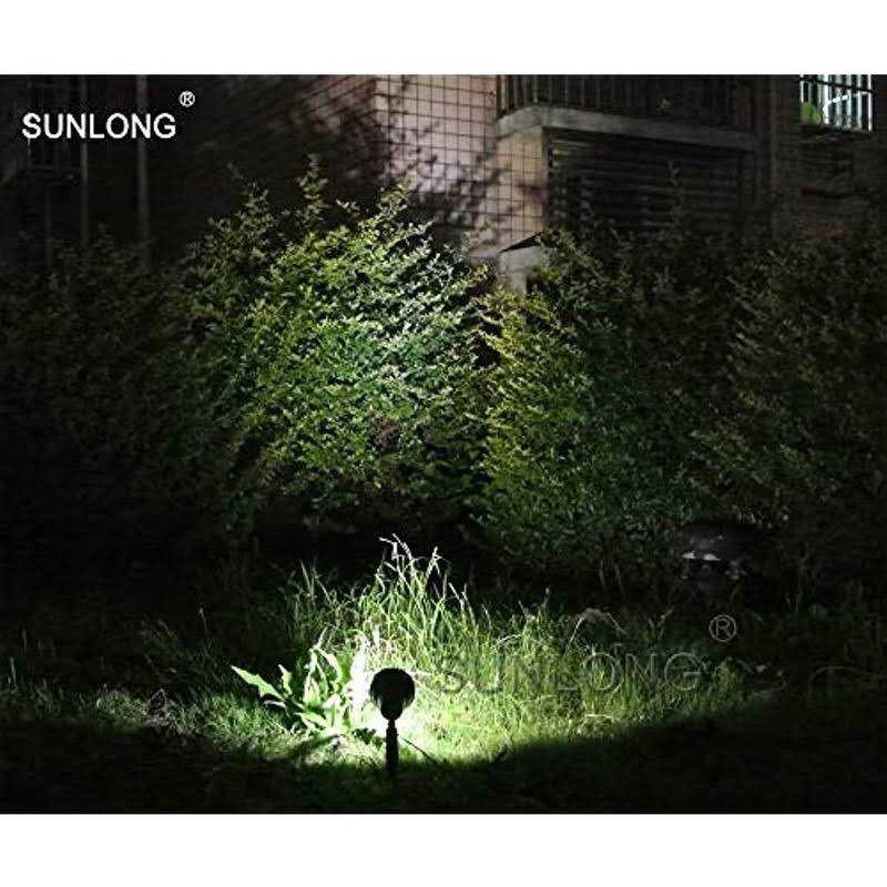 SUNLONG Solar Spotlights Outdoor Waterproof Bright Solar Wall Light Led Security Flood Light Solar Powered for Flag Patio Front Door Driveways