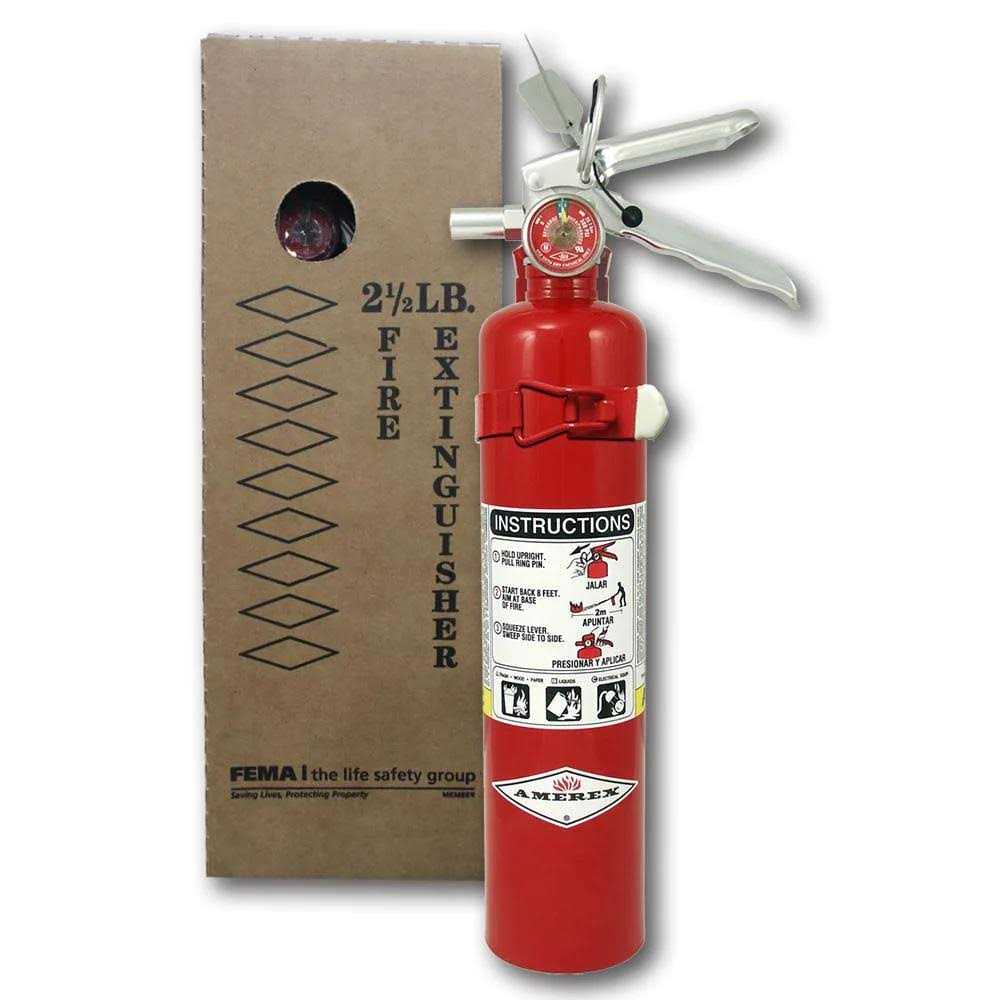 Amerex 1-A:10-B:C 2.5 lbs. ABC Dry Chemical Fire Extinguisher