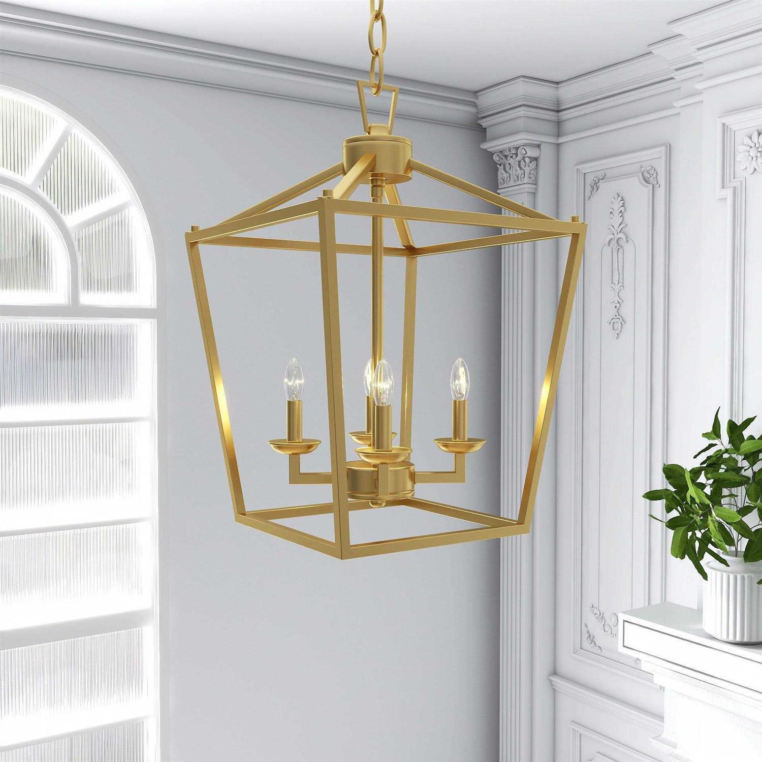 Boothby 4 Light Lantern Geometric Pendant Andover Mills Finish