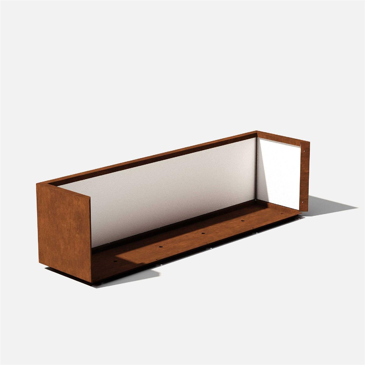 Veradek Corten Steel Long Box Planter