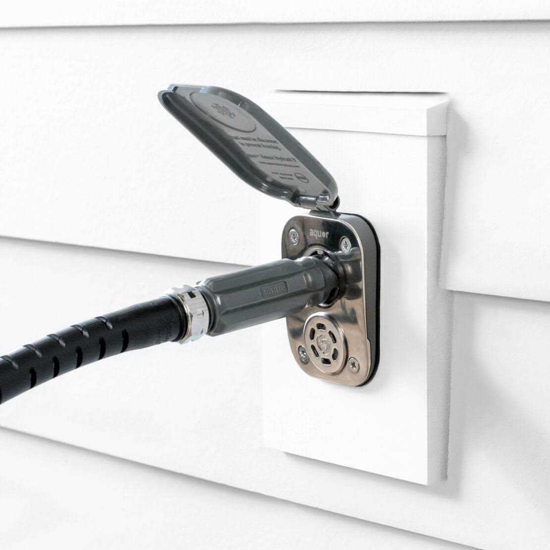 Aquor 1/2 in. NPT Inlet and 3/4 in. Hose Connector House Hydrant V2+ Modern Outdoor Wall Faucet