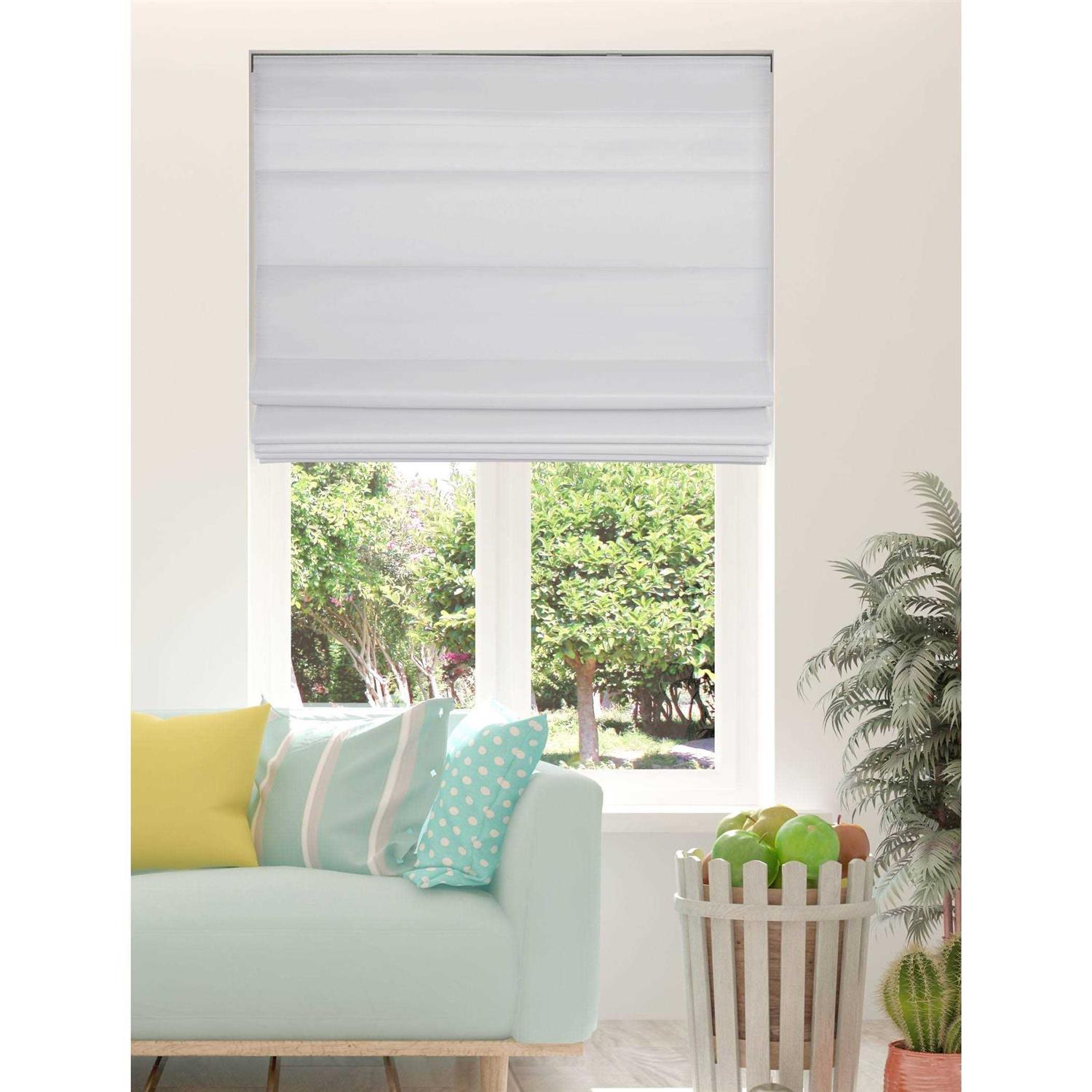 Arlo Blinds Cordless Fabric Roman Shades Light Filtering