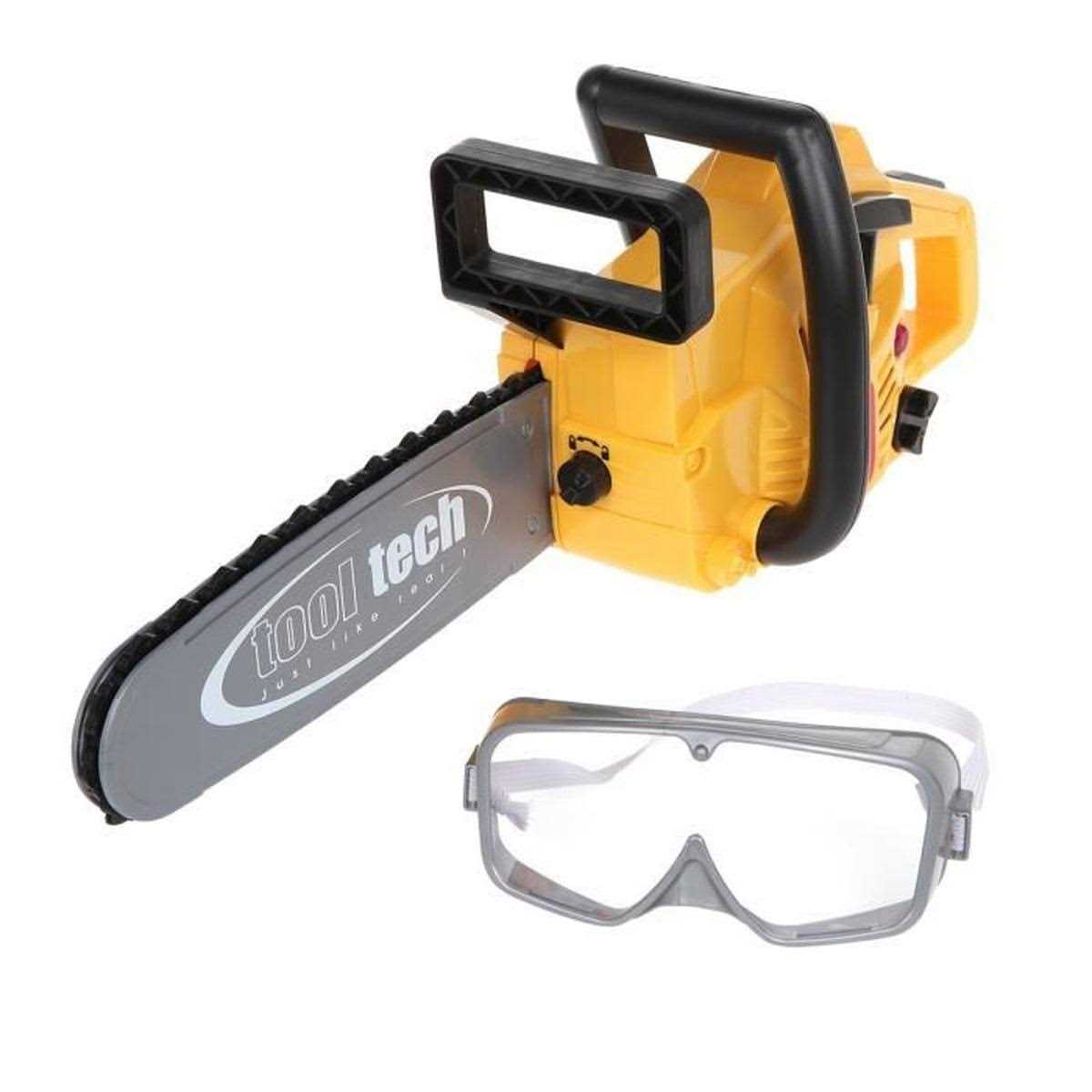 Tool Tech Powerized Chain Saw with Goggles