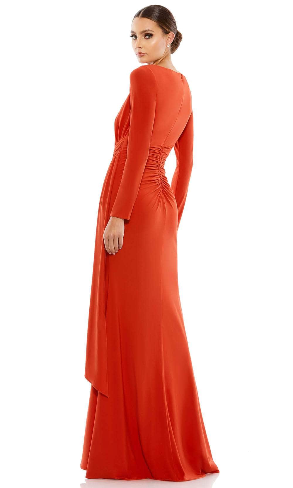 Ruche Draped Sheath Evening Dress