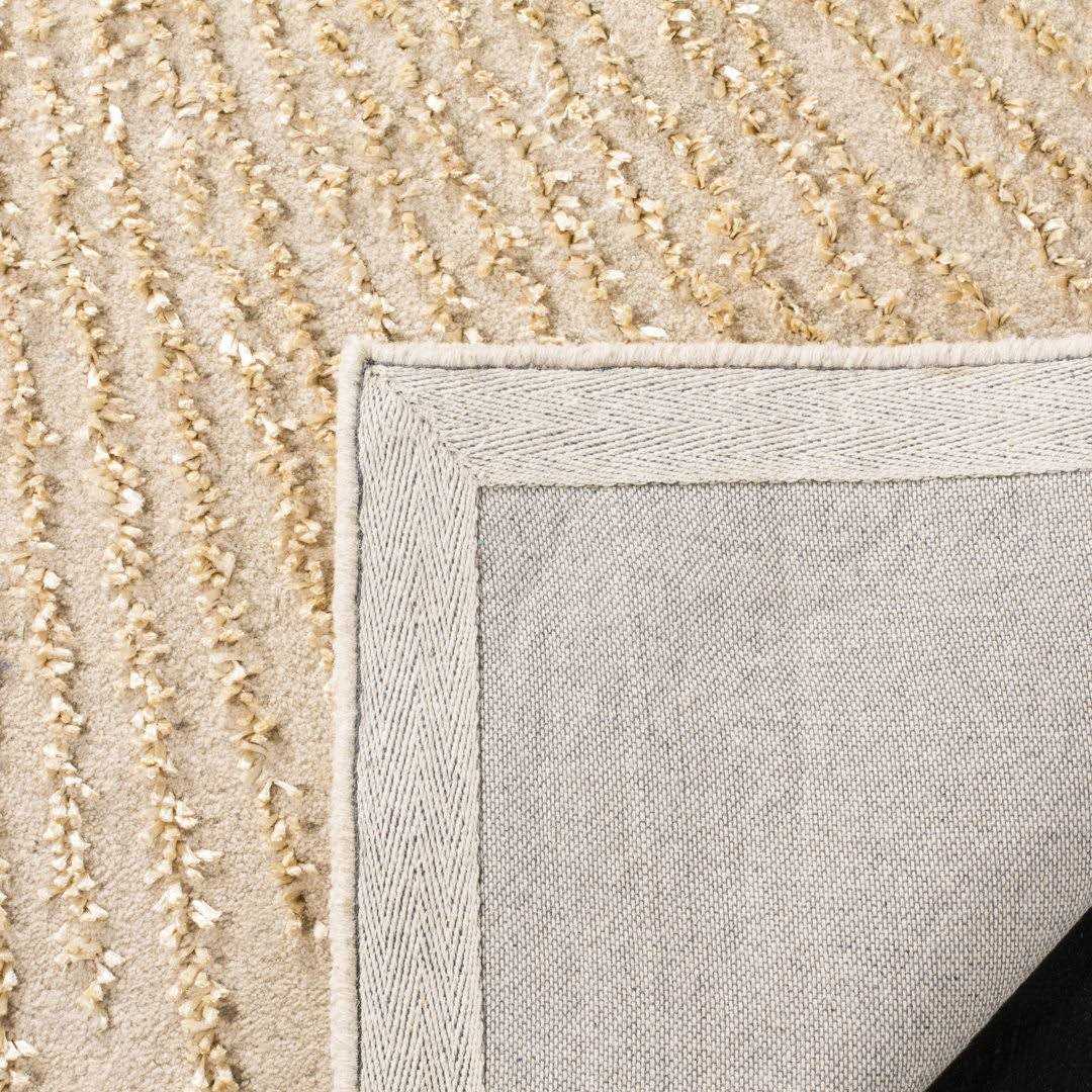 Amier Hand-Tufted Wool Beige/Beige Area Rug Wrought Studio Rug
