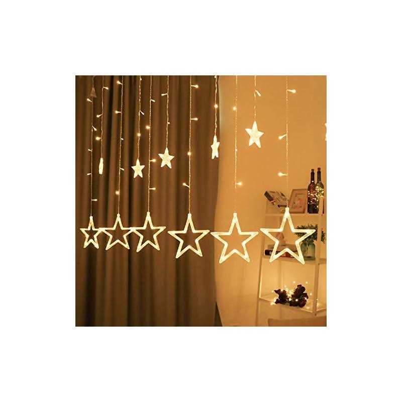 Bhclight 12 Stars 138 LED Star Lights Star String Lights for Bedroom with 8 Lighting Modes