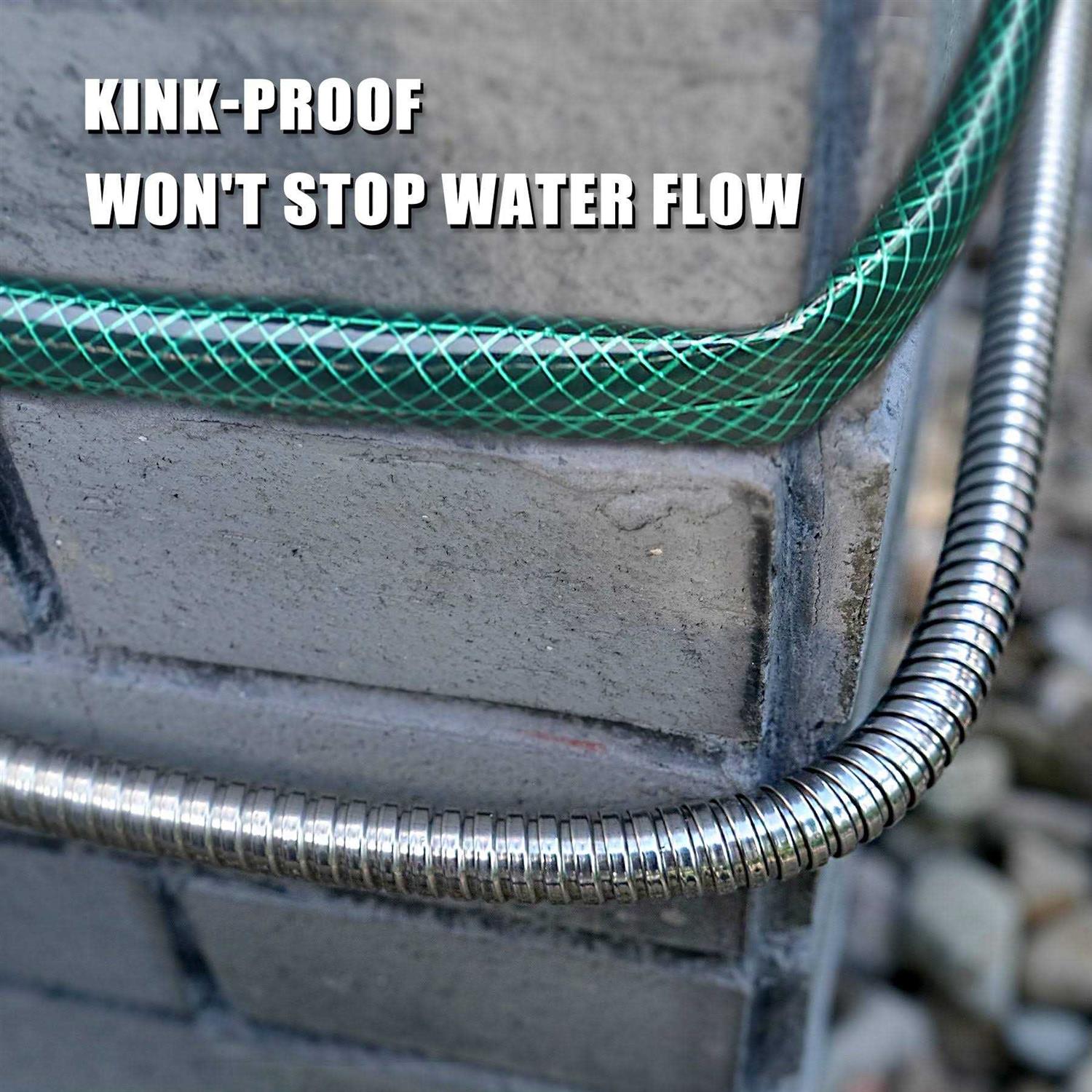 Cesun 304 Stainless Steel Metal Garden Hose, Heavy Duty RV Water Hose