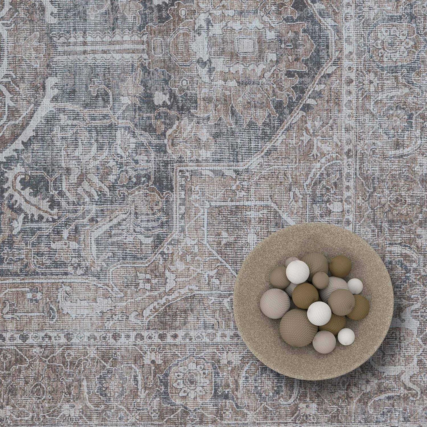 Adiva Rugs Machine Washable Area Rug With Non Slip Backing For Living Room