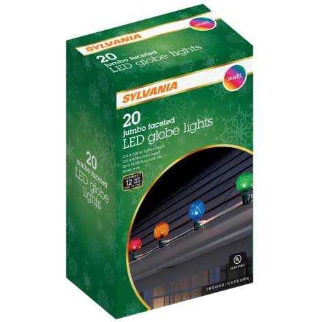 Sylvania Faceted Oversized LED C-Bulb Light String 266649