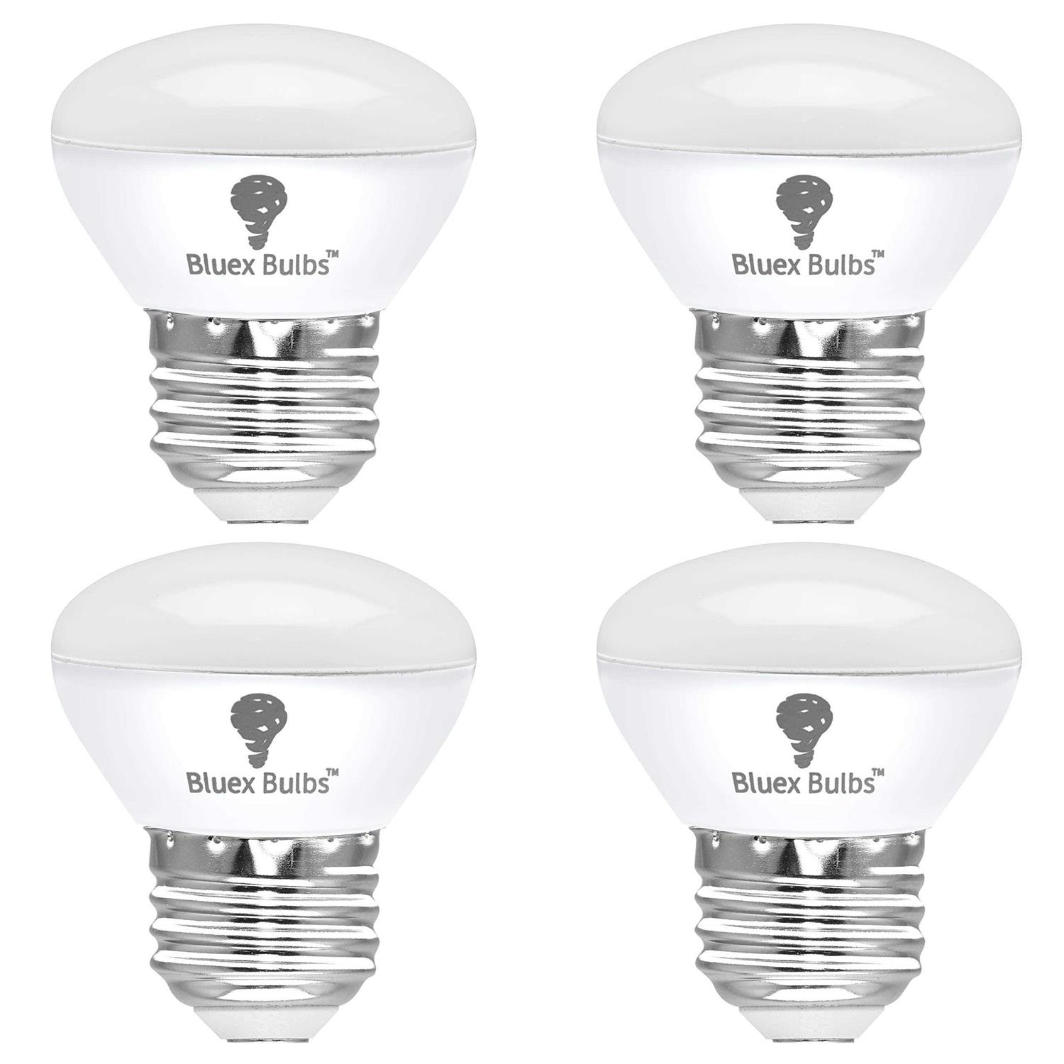 Bluex Bulbs 4 pack r14 led bulb 4w e26 base mini reflector floodlight light bulb dimmable