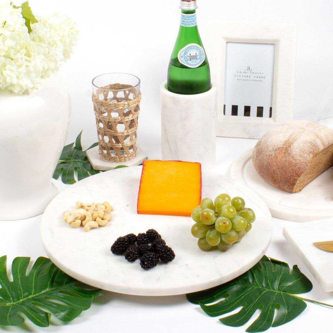 8 Oak Lane White Marble Wine Chiller