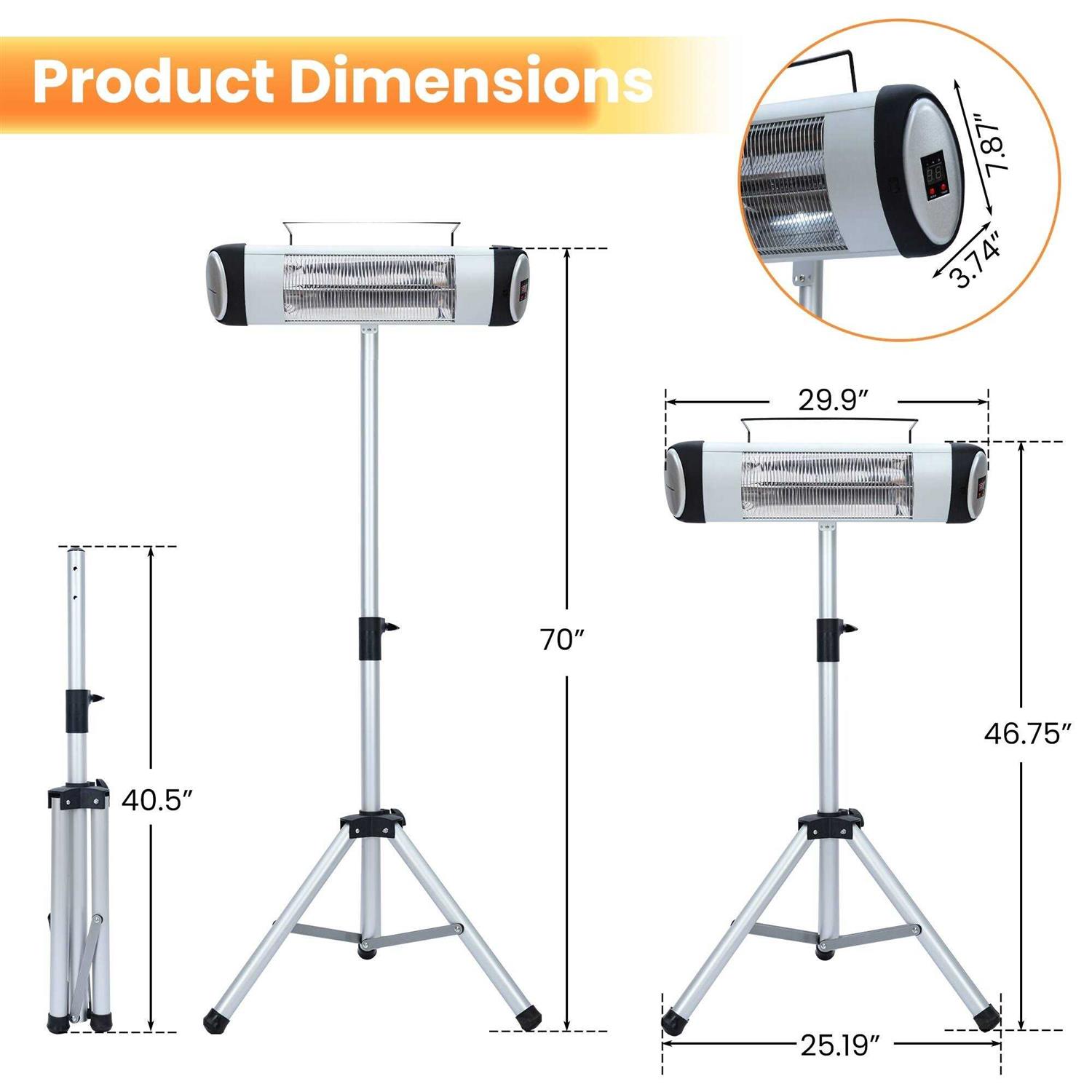 1500 Watt Electric Patio Heater Patio Premier