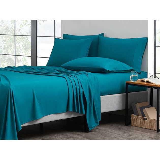 Bamboo 1800 Count Leaf Embossed Bed Sheet Set