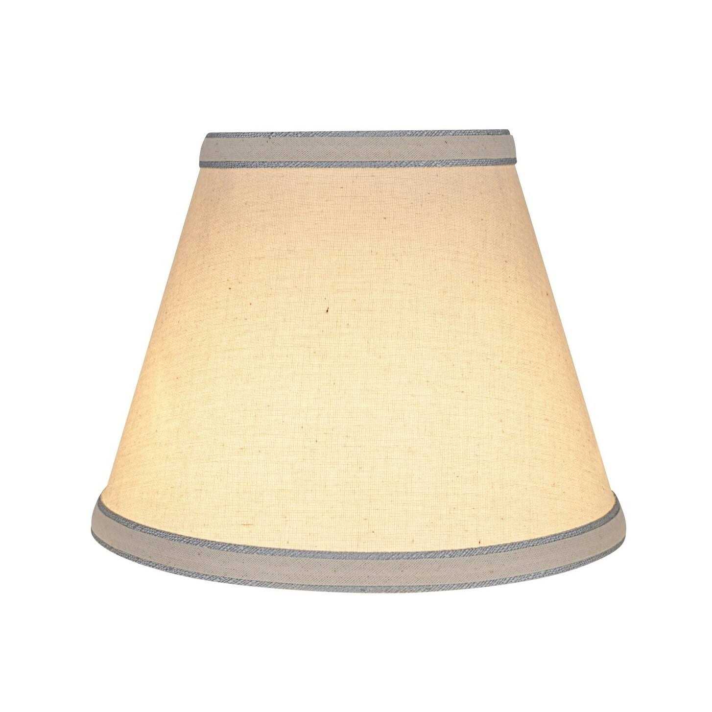 Aspen Creative 58909 Transitional Hardback Empire Shape UNO Construction Lamp Shade in Off White