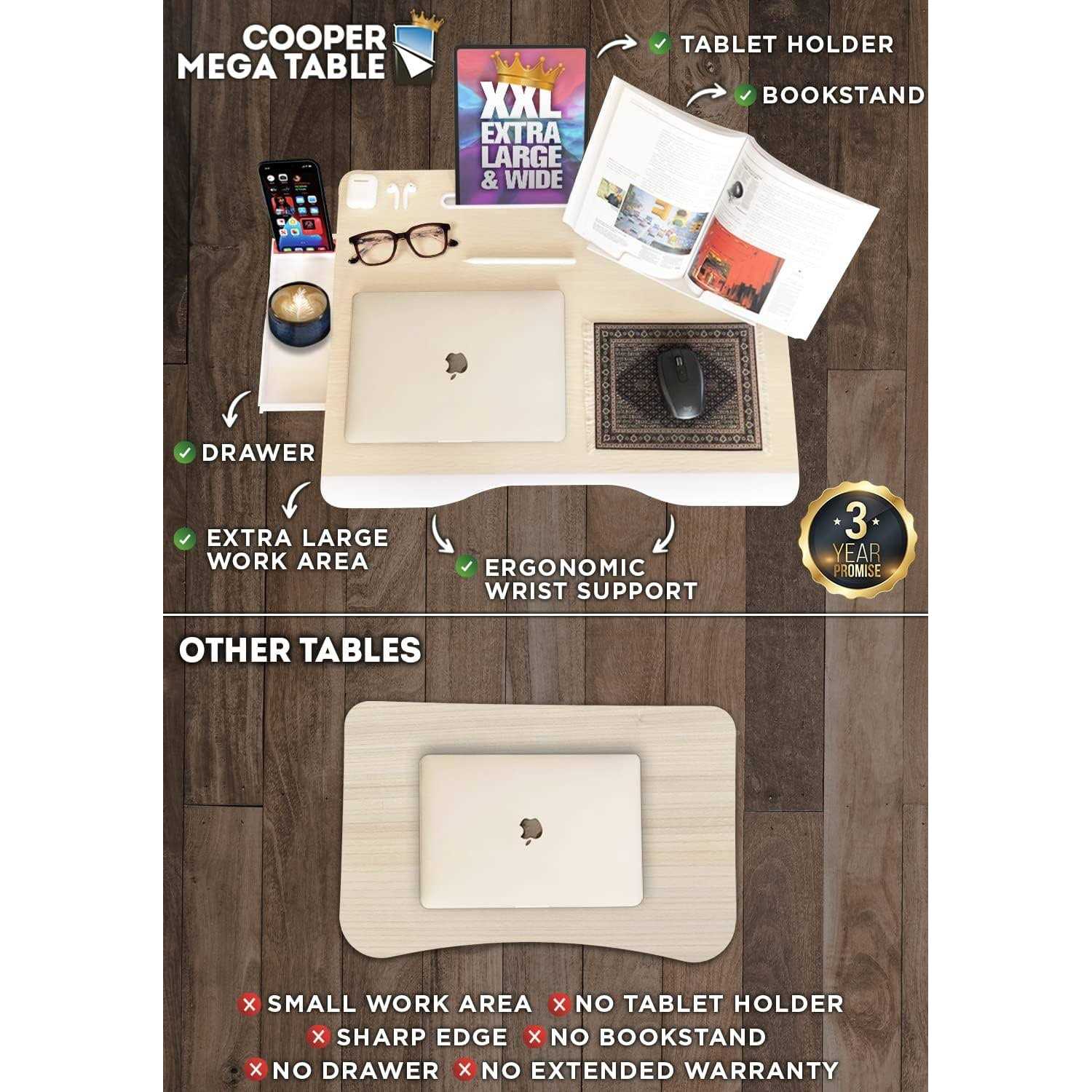 Cooper Cases Cooper Mega Table Plus XXL Extra Large Lap Desk