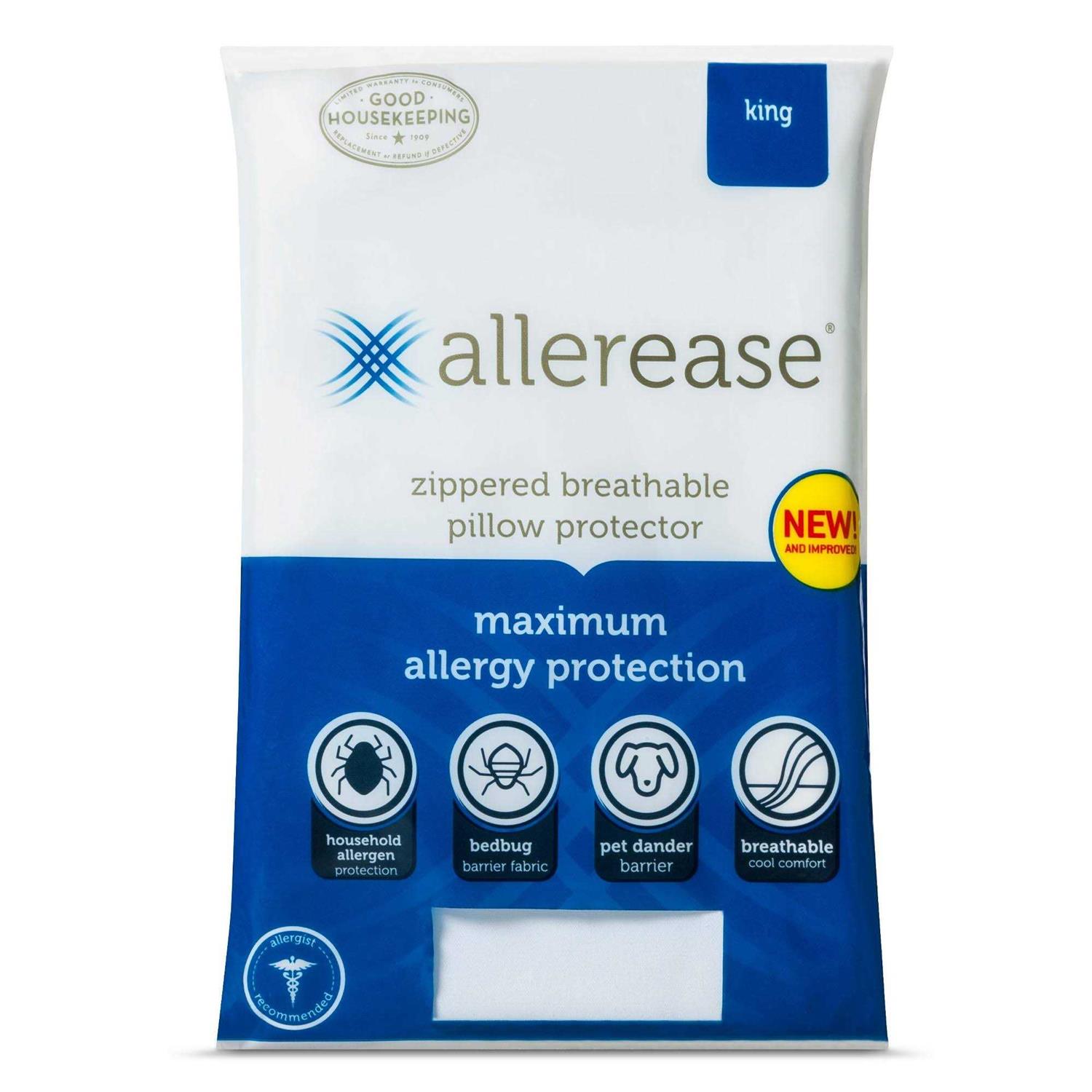 AllerEase Maximum Allergy Pillow Protector