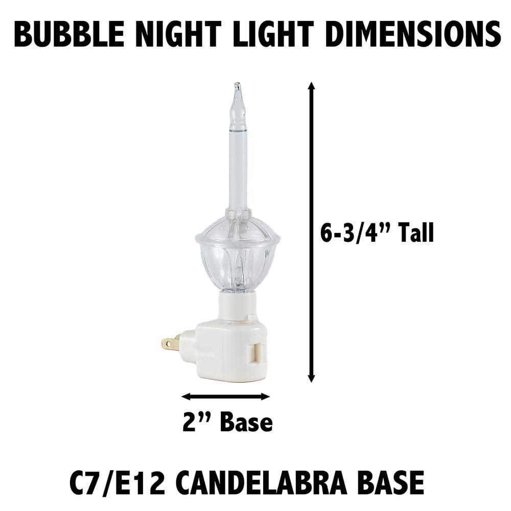 Traditional Christmas Bubble Night Light Novelty Lights