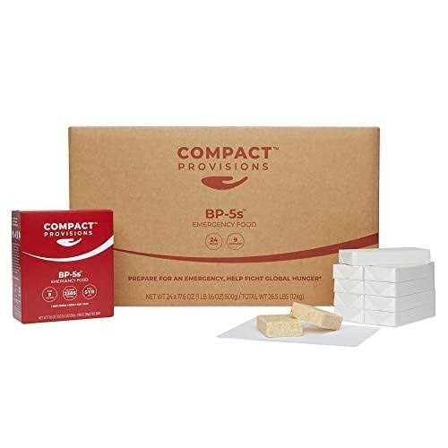 Compact Provisions BP-5s Emergency Food Supply Non-Perishable Survival Rations for Disaster Preparedness & Disaster Kits