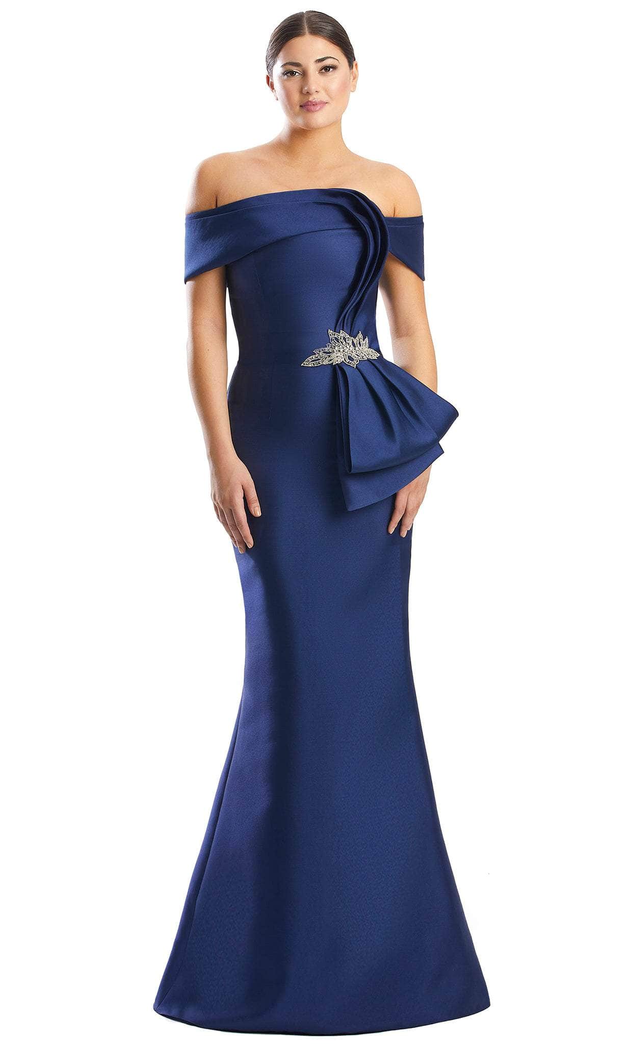 Draped Side Sash Formal Dress