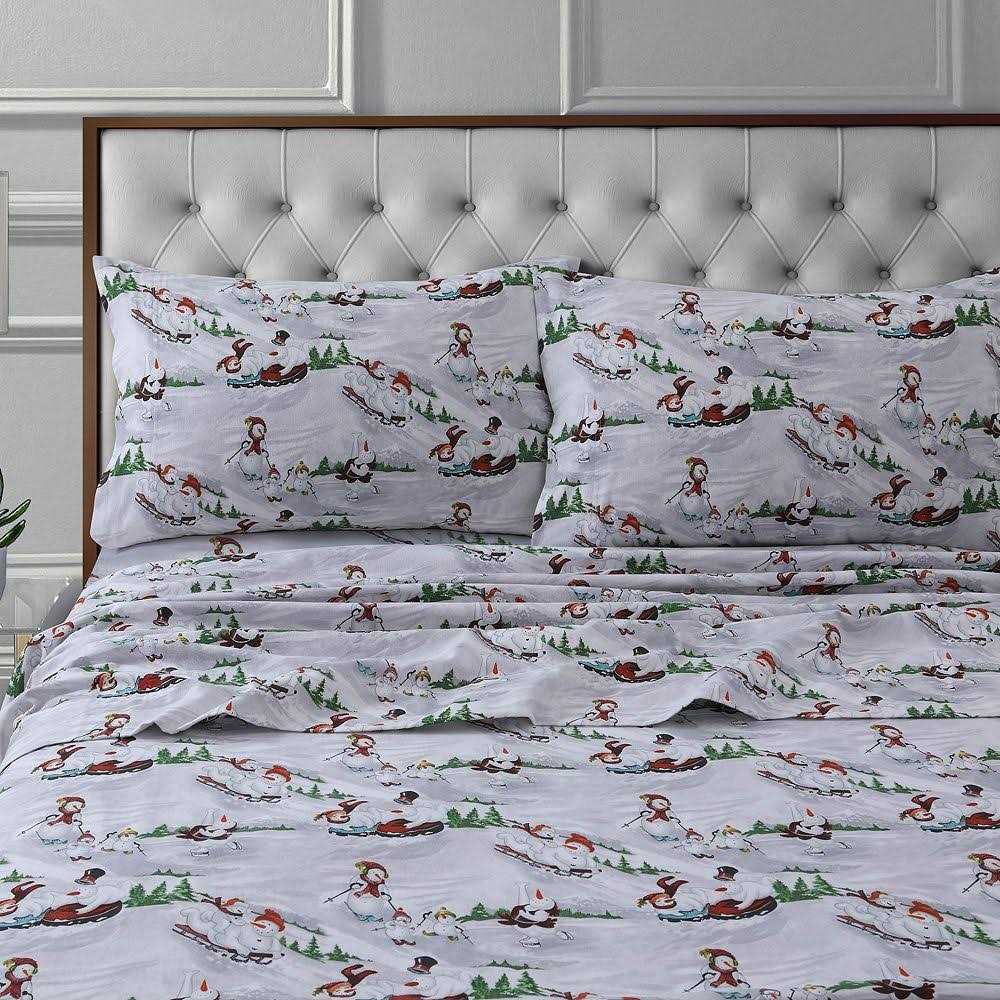 Tribeca Living 170-GSM Cotton Flannel Extra Deep Pocket Sheet Set