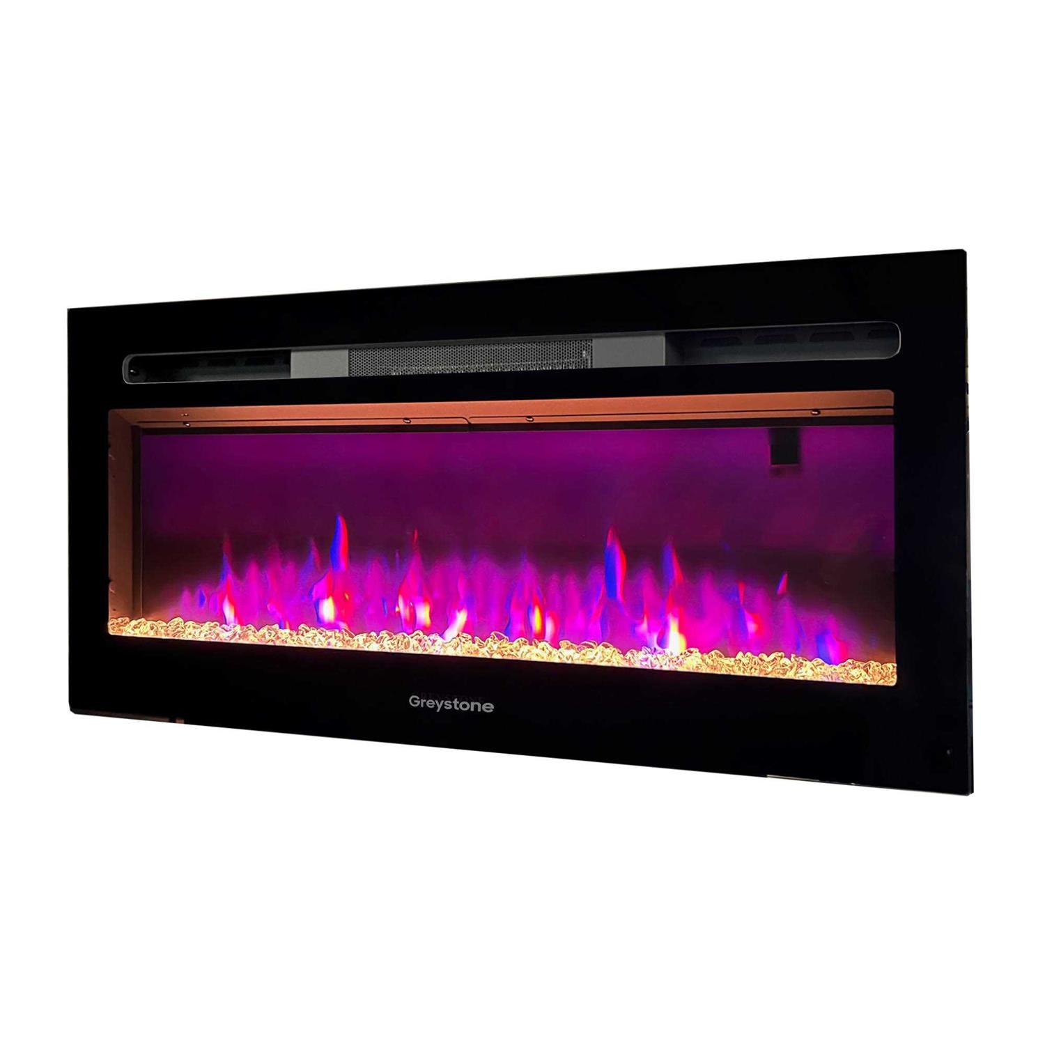 Furrion Greystone 36 Black Steel Fireplace