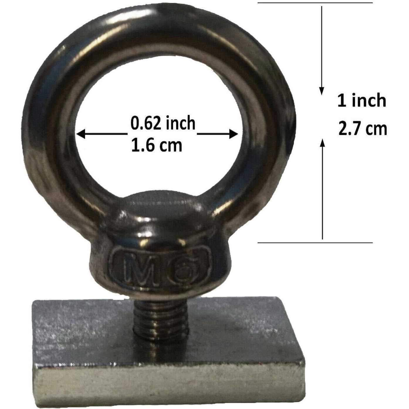 4 Pack Heavy-Duty Stainless Steel Eye Bolt tie Down Anchoring Kits