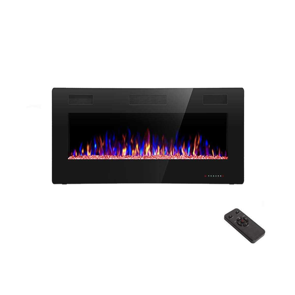 R.W.FLAME 60 Recessed and Wall Mounted Electric Fireplace
