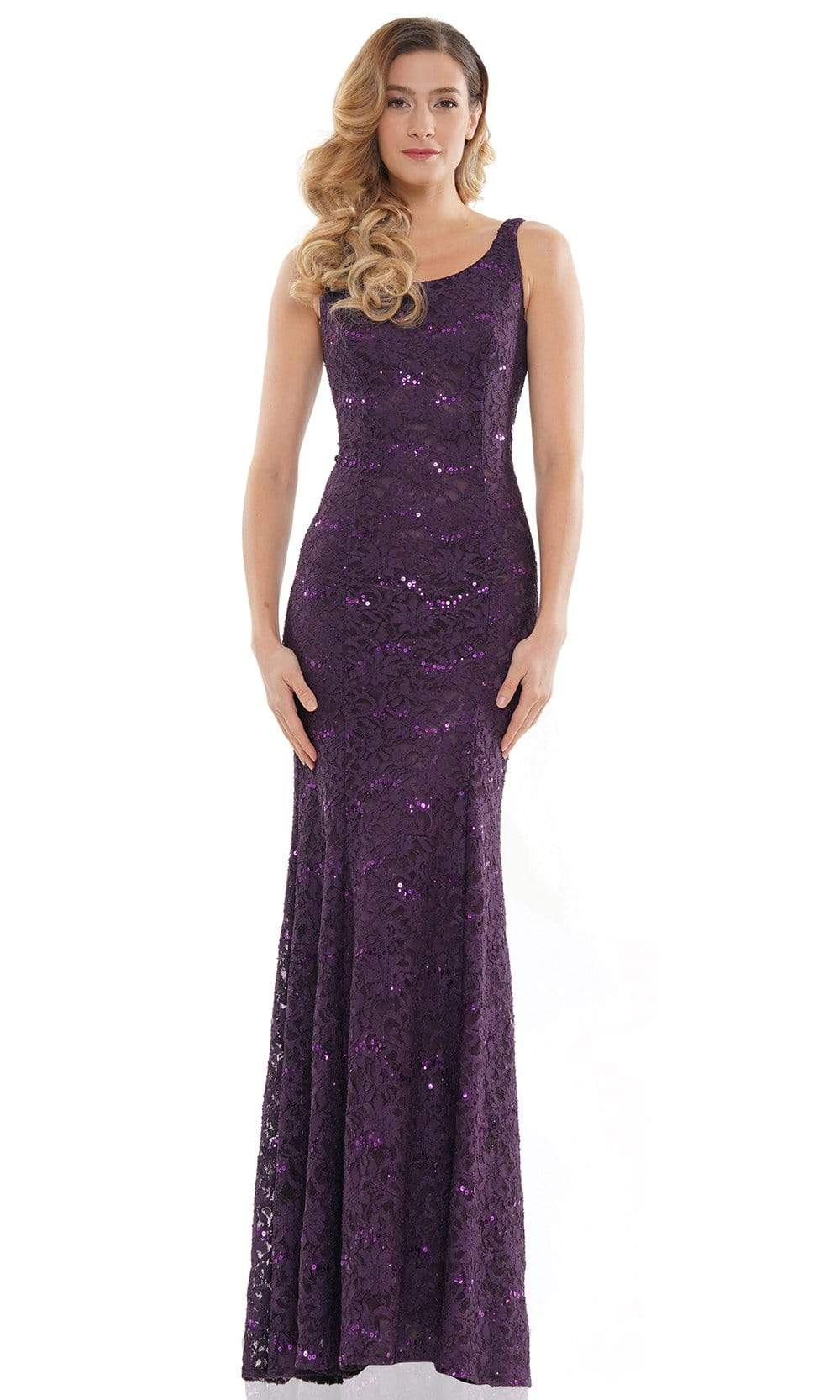 M301 Scoop Fit and Flare Evening Dress