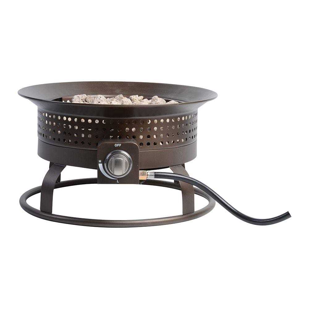 Bond Signature 18.5-in W 54000-BTU Bronze Portable Steel Propane Gas Fire Pit