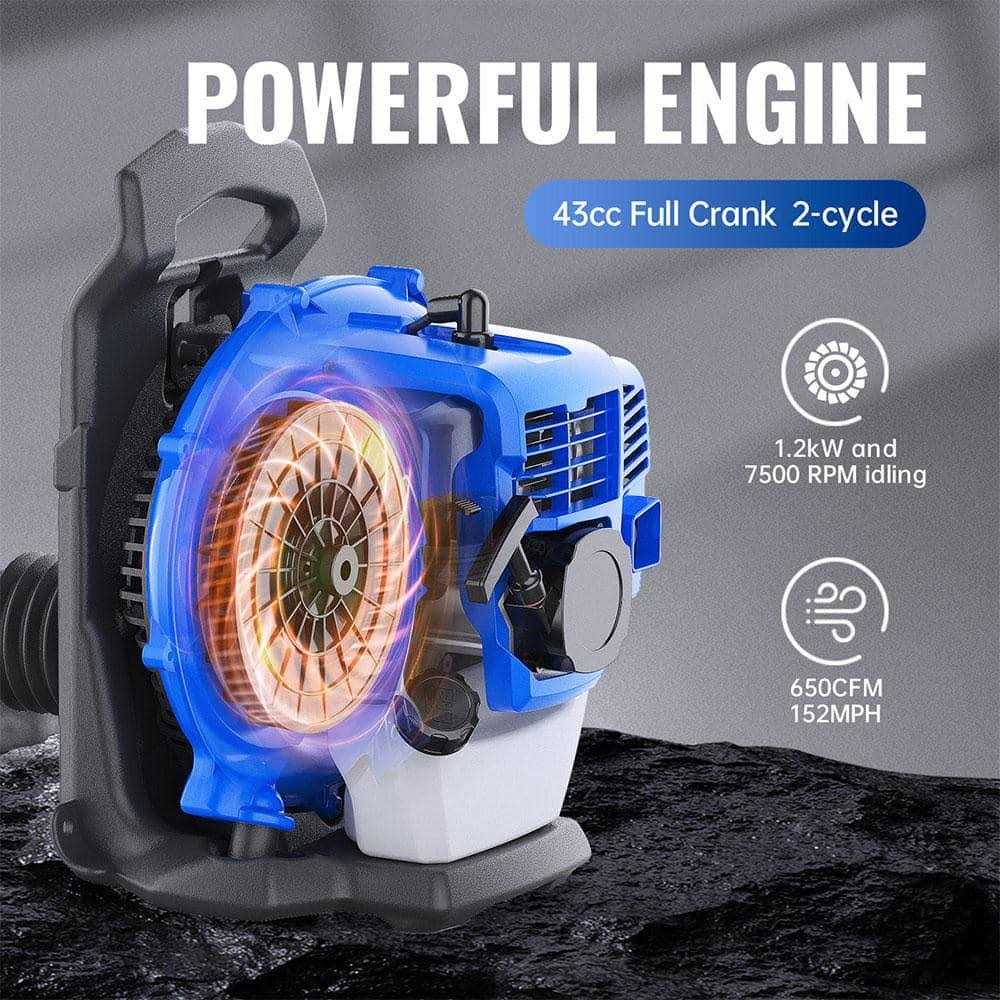 Wild Badger Power Gas 43cc Backpack Blower WBBPBL43