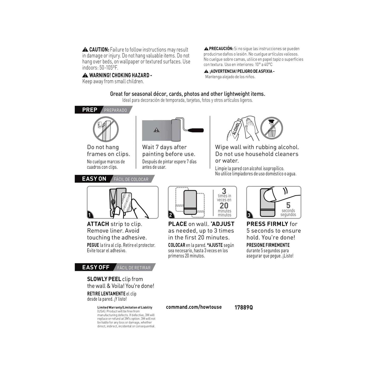 Command Adjustables Spring Clips