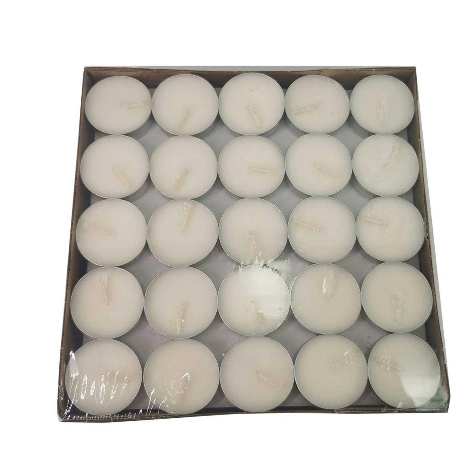 Amari White Unscented Indoor/Outdoor Tealight Candles
