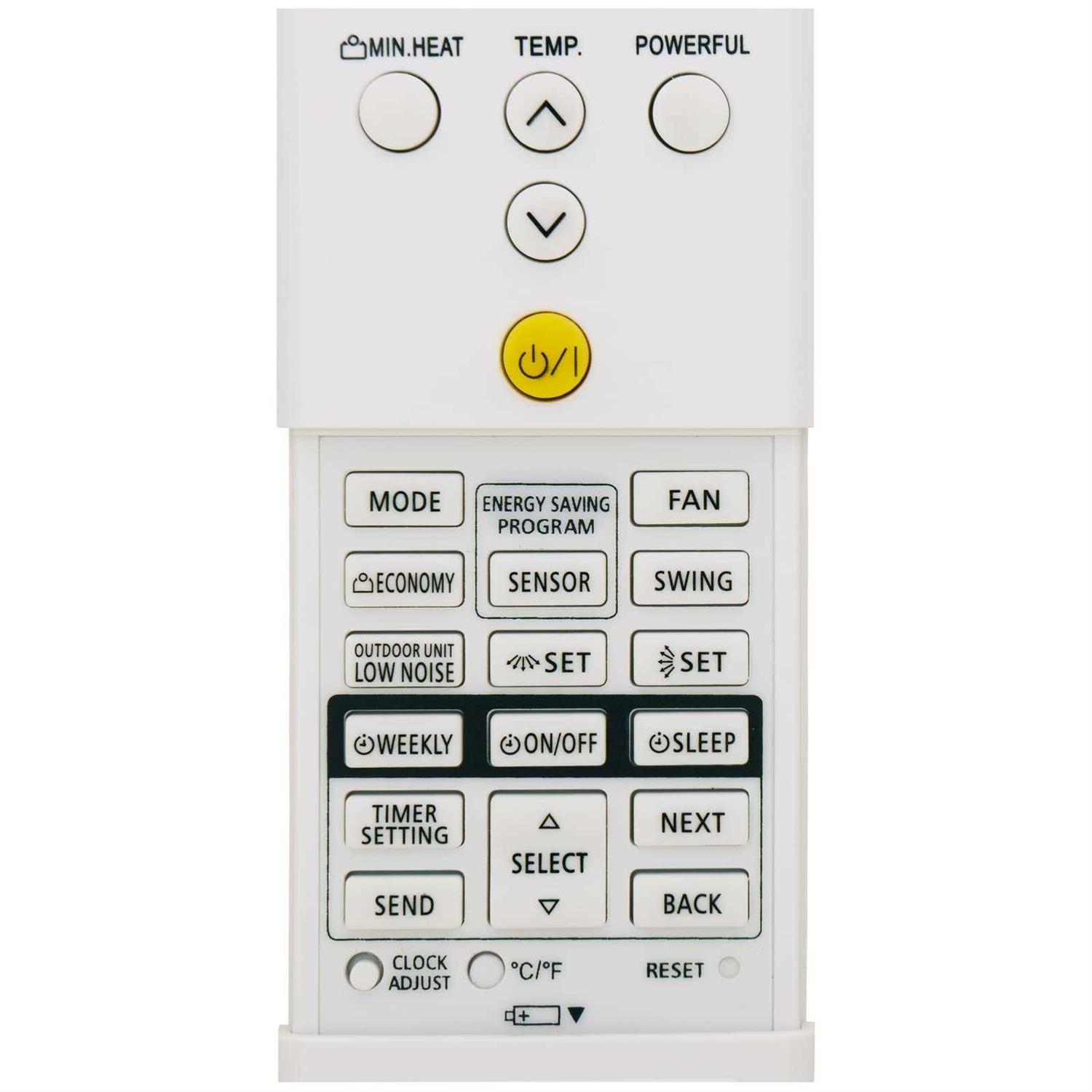 yaohuimi replacement for fujitsu air conditioner remote control AR-ref1u AR-red1u AR-reg1u AR-rey1u AR-rem1u AR-ref1e AR-ref2e AR-rea1