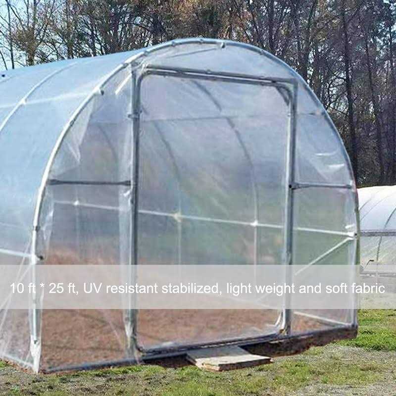6 mil Greenhouse Plastic Film Sheeting Cover UV Resistant Polyethylene Film