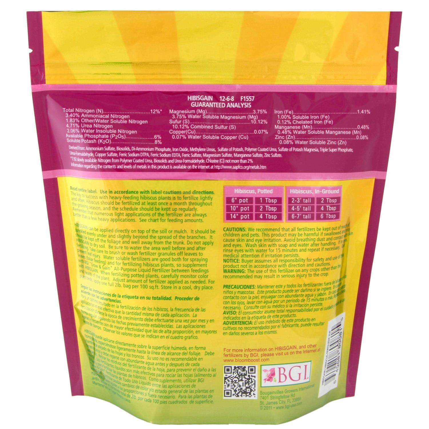 BGI Hibisgain Bag Hibiscus Fertilizer