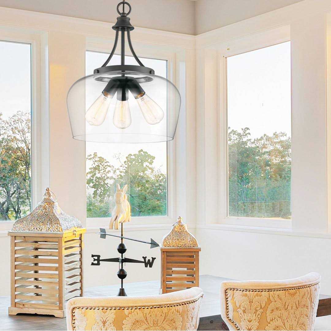 Birch Lane™ Breena 3 Light Unique Dome Pendant Finish