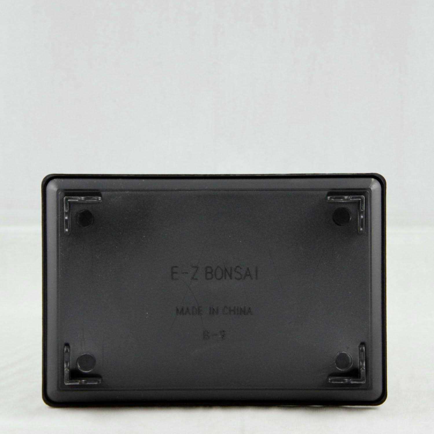 1 Rectangular Black Plastic Humidity/Drip Tray for Bonsai Tree 10.5x 7x 1
