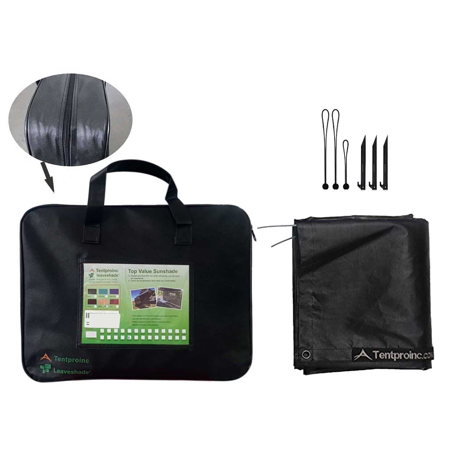 Tentproinc RV Awning Shade Screen 3′ Mesh Screen Sunshade Complete Kits Motorhome Camping Trailer UV Sun Blocker