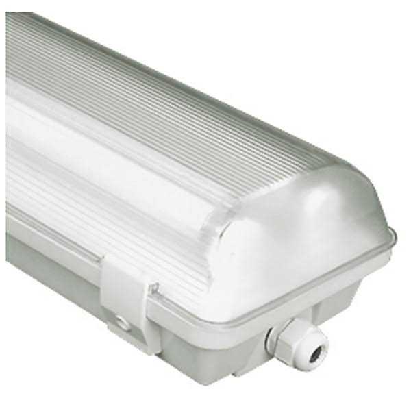 4 ft. Vapor Tight Fixture LED Ready IP65 2 Lamp