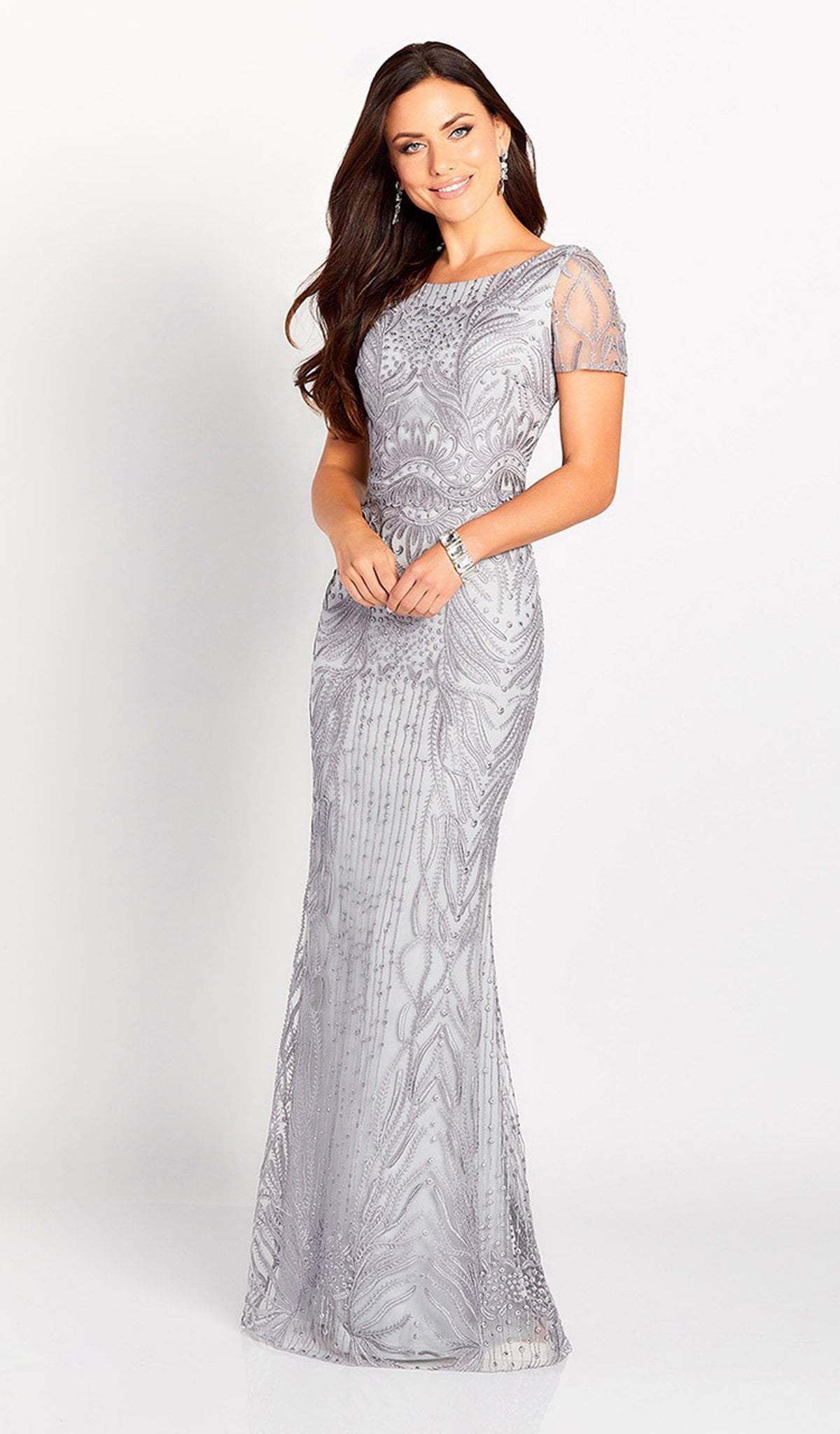 119644 Allover Lace Trumpet Dress