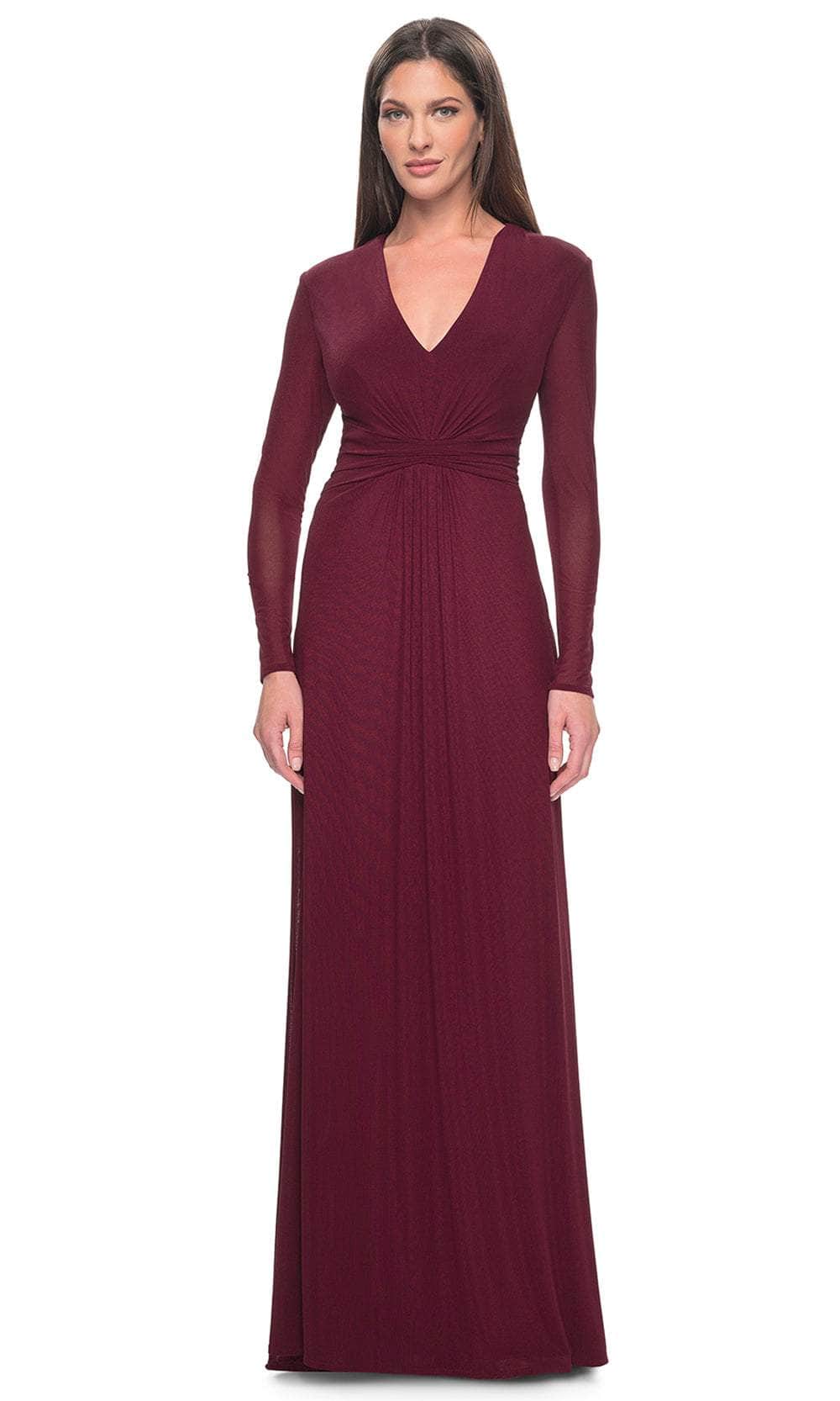 Ruched Waist Jersey Evening Dress