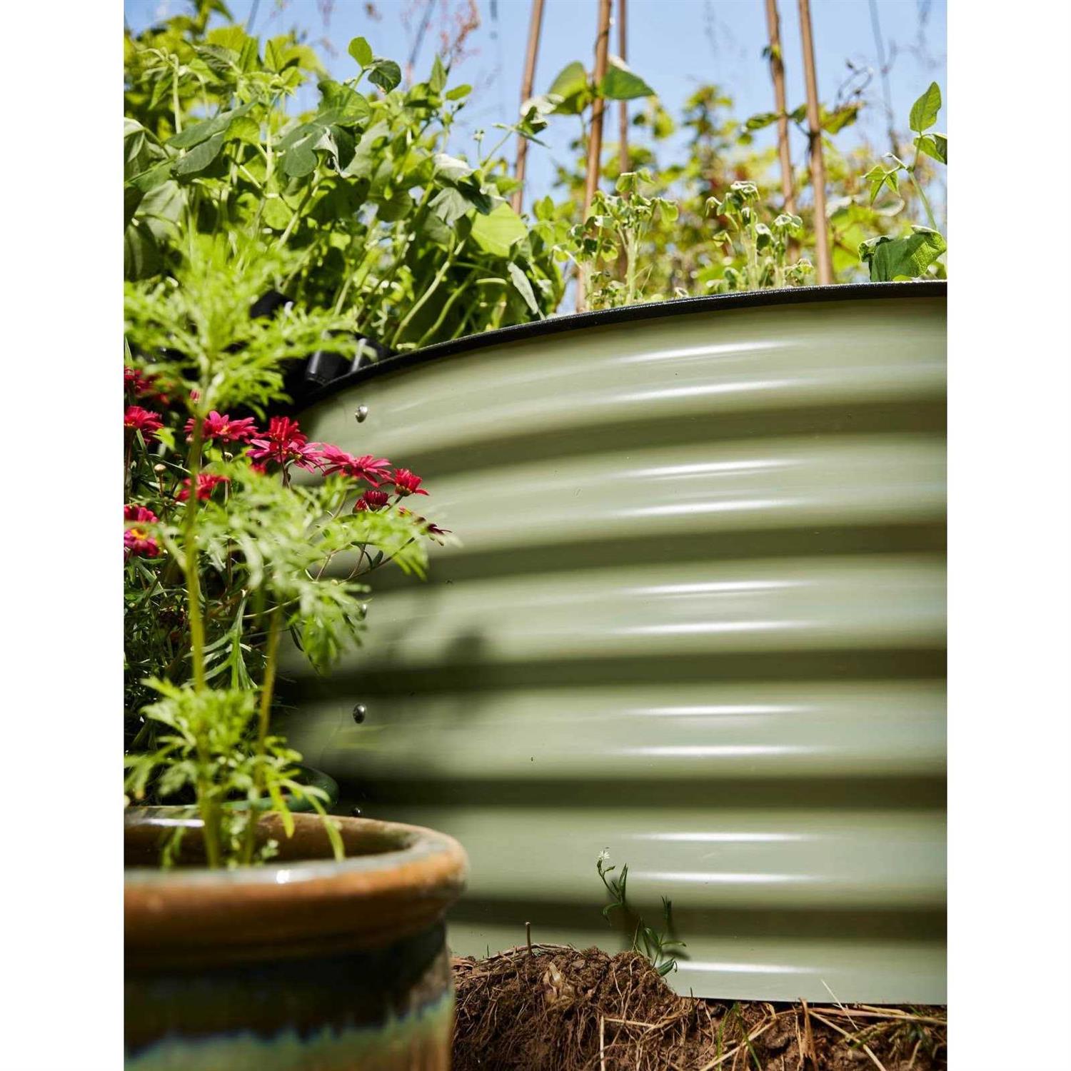 Vego Garden Tall Round Metal Raised Garden Bed