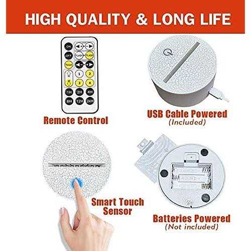 Superhero 3D Night Light,QIKI Spiderman Toys for Boys Fun Mens Gadget Gifts Ideas