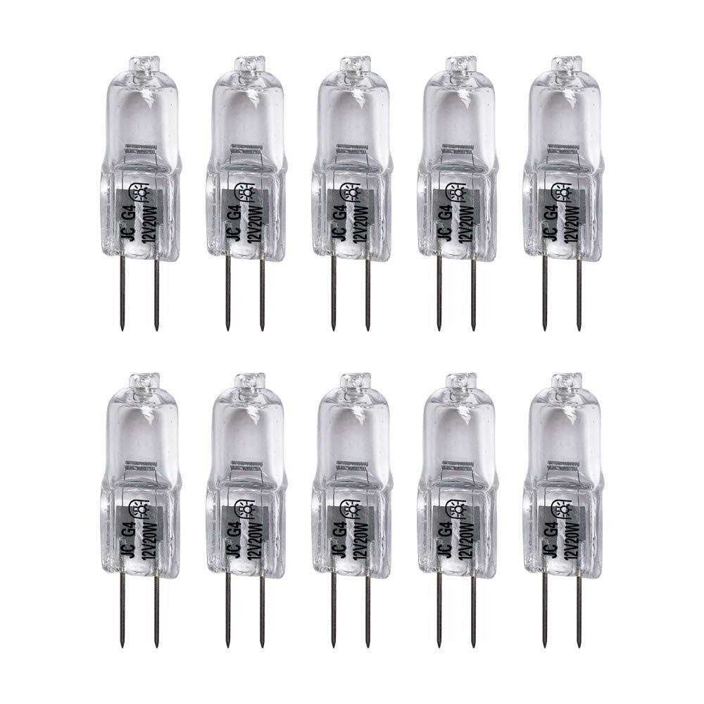 Vstar G4 12V 20W Halogen Bulb JC Type Bi-Pin Light,Clear