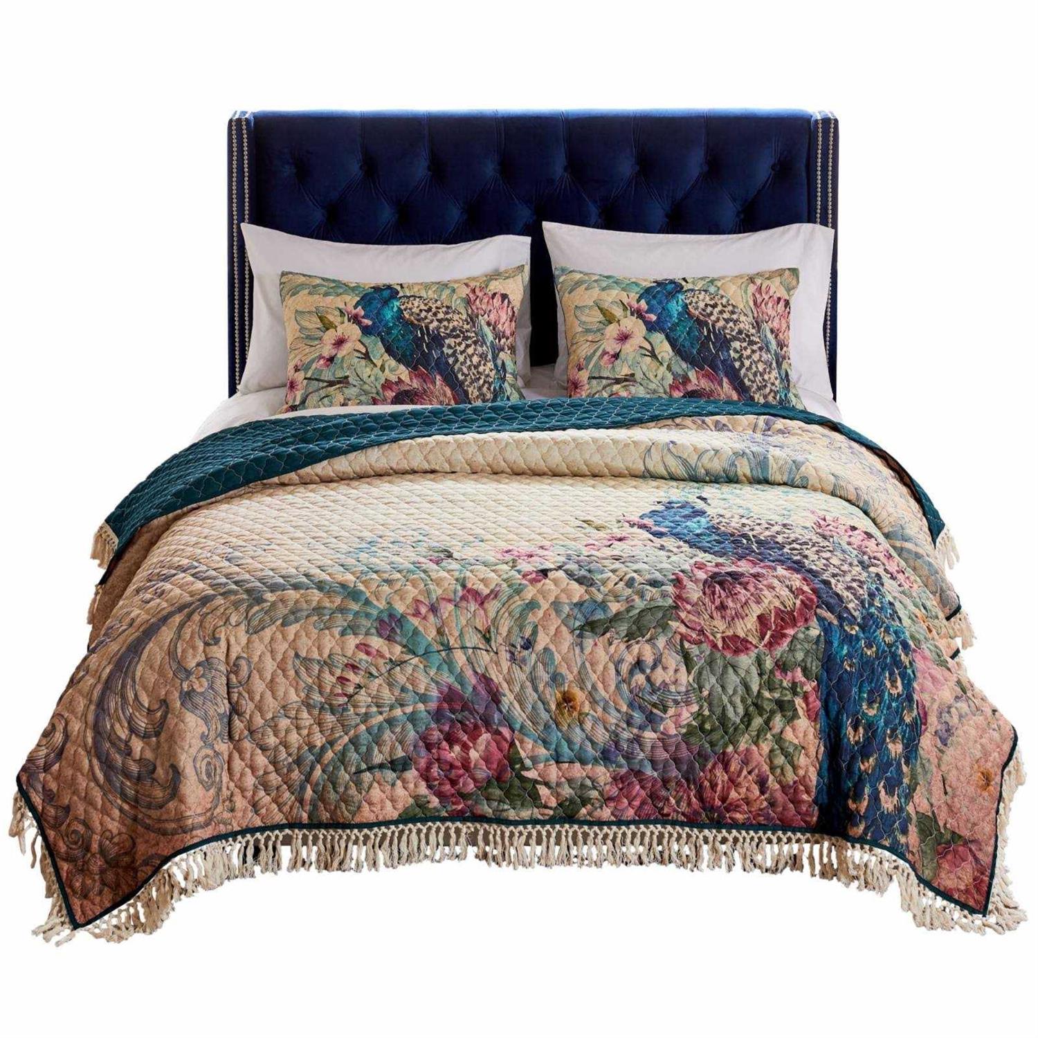 Barefoot Bungalow Eden Peacock Quilt Set