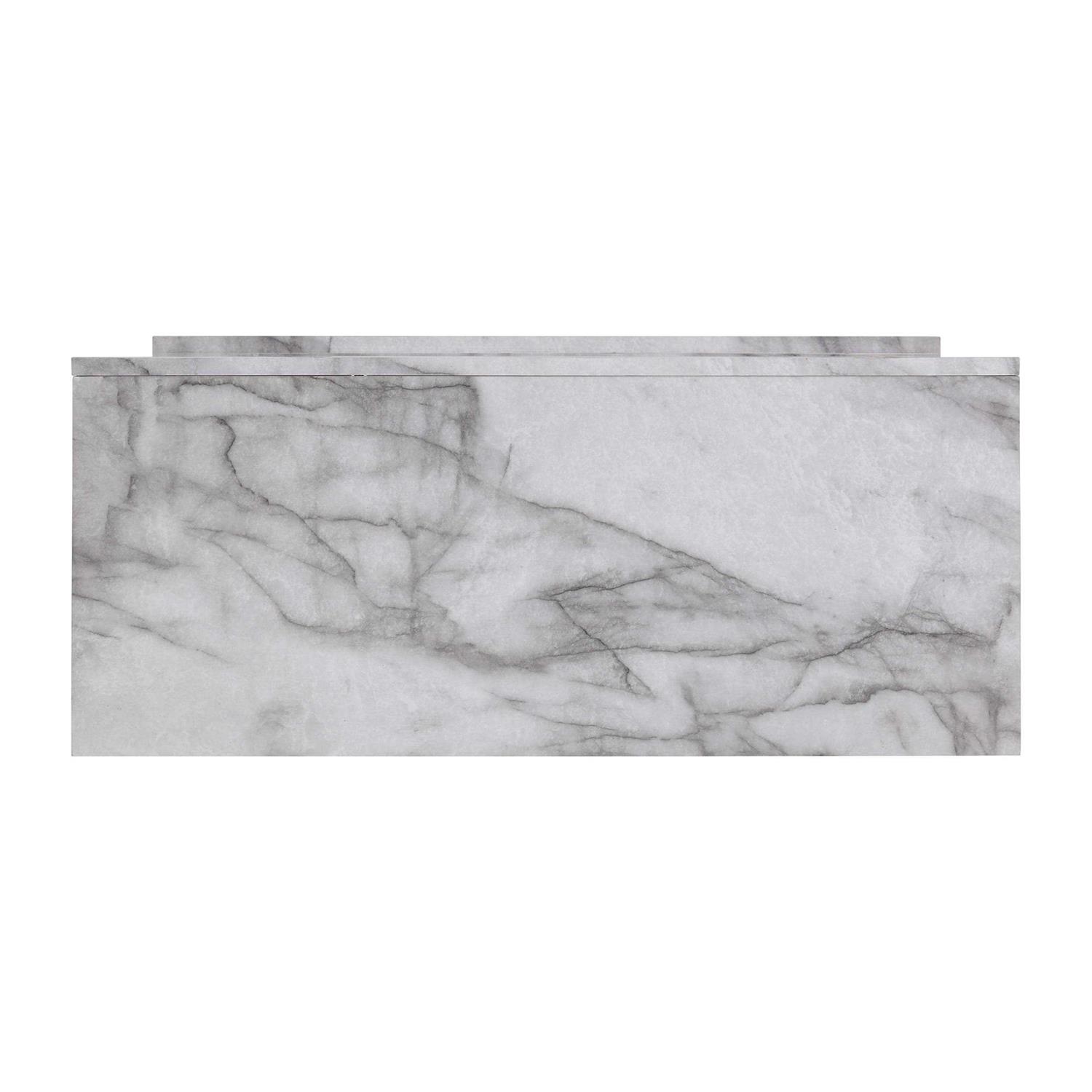 Southern Enterprises Dendale Faux Marble Electric Fireplace