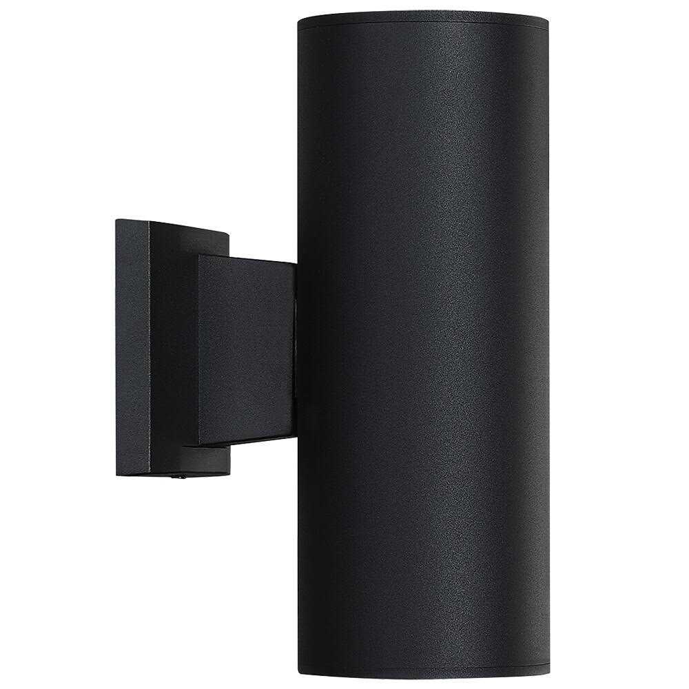 True Fine Marla 11-in Black Integrated Outdoor Wall Light TD60005W